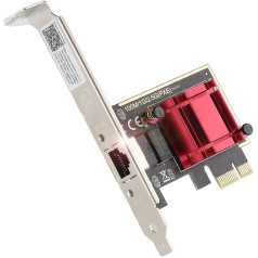 Ziyituod 2.5GBase-T PCIe tīkla adapteris RTL8125B 2500/1000Mbps PCI Express Gigabit Ethernet karte RJ45 LAN kontrollera atbalsts PXE operētājsistēmai Windows/Linux