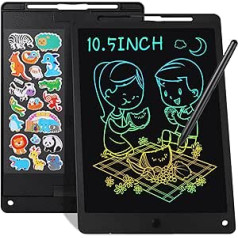 Hnyoou LCD-Schreibtablett, 26,7 cm (10,5 Zoll) LCD-Schreibtablett für Kinder, Zeichenblock für Kinder, Grafiktablett mit Bildschirmlöschtaste und Verriegelungsschalter, Grafiktablett für 2, 3, 4, 5,