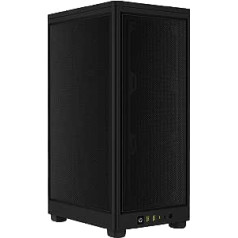 Corsair 2000D Airflow PC Case Mini ITX - Format Mini ITX - Mesh Steel Panels - Three GPU Slots - Optimised for Cooling - Modern Front Inputs/Outputs - Black