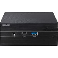 ASUS PN41-BBC029MCS1 Barebone Mini PC (Intel Celeron N4500 procesors, integrēta Intel HD grafika, WiFi5, Bluetooth 5.0, ar audio mikroshēmu, bez operētājsistēmas, COM ports) Melns