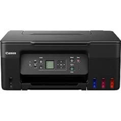 Canon PIXMA G3570 MegaTank 3-in-1 daudzfunkciju ierīce DIN A4 (skeneris, kopētājs, printeris, krāsu tintes printeris, USB, WLAN, drukas lietotne, mākonis, LC displejs), melns/pelēks