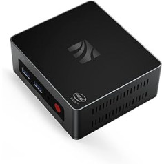 Mini PC Mini Galddators Windows 10 8GB RAM 128G SSD Celeron J4125 (līdz 2.7GHz) Procesors Atbalsta 4K HD/Dual HDMI/Dual WiFi (2.4G + 5.8G)/Ethernet 1000M/USB 3.0X4/BT4 .0