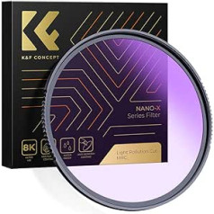 K&F Concept Nano-X 67 mm dabīgs nakts filtrs Astroklar nakts gaismas piesārņojuma filtrs nakts fotografēšanai Astrofotogrāfijai ar 28 slāņu pārklājumu