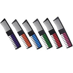 Minkissy 6-Piece Set Comb Wax Crayons Hair Dye Plastic Is ABS Material Miss Tool