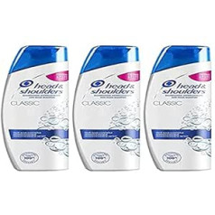 Head & Shoulders , klasisks pretblaugznu šampūns, mitrinošs, attīra un mitrina jūsu matus un galvas ādu, 3 x 500 ml