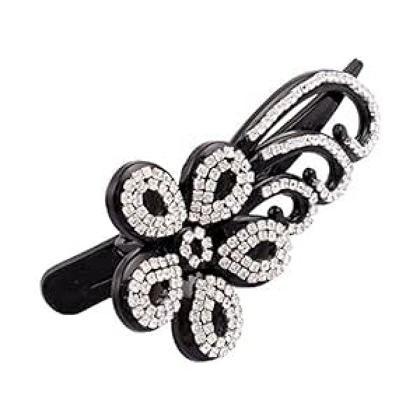 A & A Hair Beauty Hair Accessories Hair Clip Hair Clip Rhinestone Flower Clip Hair Clip