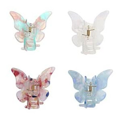 N\A Set of 4 Butterfly Vintage Non-Slip Hair Clips