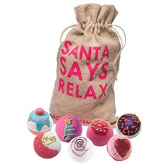 Bomb Cosmetics Подарочная упаковка ручной работы Santa Says Relax для пловцов из Гессена [7 предметов], 1,1 кг