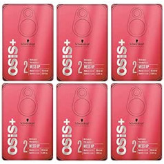 Schwarzkopf OSiS - Mess Up - Matēta modelēšanas pasta matu strukturēšanai - Iepakojumā 6 (6 x 100 ml)