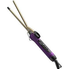 Dshow 9 mm Mini Curling Iron, Small Curling Iron, Thin Curls for Short/Medium Hair, Heating Temperature Adjustable (60-230 ℃)