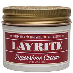 Layrite Supershine krēms 120g Vidējas noturības ūdenī šķīstošs Augsts spīdums