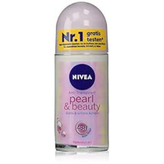 Nivea Pearl and Beauty dezodoranta rullītis, pretsviedru līdzeklis, dubultais iepakojums, 1 iepakojums (1 x 100 ml)