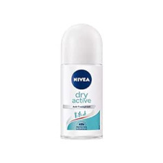 Nivea Dry Active Deo Roll On iepakojumā pa 6 (6 x 50 ml), īpaši spēcīgs pretsviedru rullītis, dezodorants ar 48 stundu aizsardzību