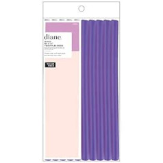 Diane Der002 Twist-Flex stieņi, purpursarkani, 10 collas