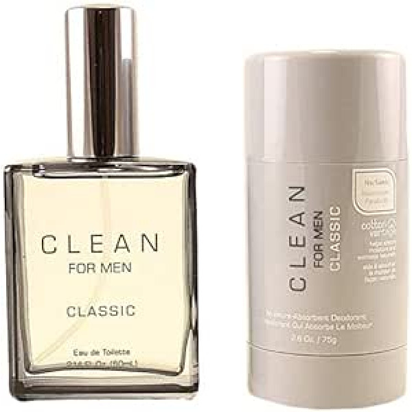 Clean For Men Classic Set Eau de Toilette, 60 ml + Deo