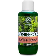 Aromatika Trust The Power Of Nature Bath Foam Softwood 1000 ml - Bath Foam with Essential Pine Oil - Aromatherapy Bathtub - Body Care - Good Sleep - Bathing - Relaxation - Good Mood Bath Additive - Foam Baths