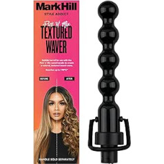 Mark Hill Pick 'n' Mix Interchangeable Curling Iron - Textured Waver Barrel - Black