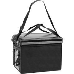 CityBAG - izotermiska soma 50 x 39 x 39 cm melna griliem un pārtikas pasūtījumu piegādei