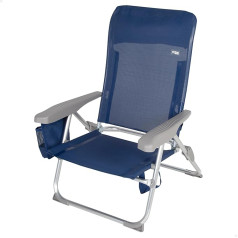 AKTIVE Madeira 62289 Folding Beach Chair Aluminium 6 Positions 61 x 60 x 89 cm