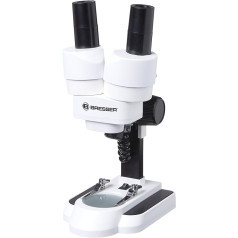 Bresser junior stereo 3D microscope ICD-Pro with 20x and 50x magnification for children and adults for the observation of stones, coins, insects and much more