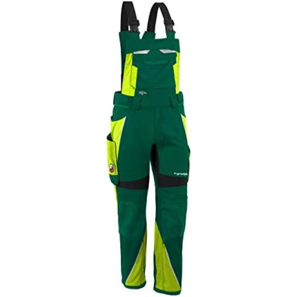 Grizzlyskin Iron Dungaree Workwear darba bikses vīriešiem un sievietēm, unisex boilera tērps, Codura aizsargbikses ar vairākām kabatām un aizsardzību pret griezumiem, parastie izmēri