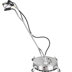 24 Inch Surface Cleaner Pressure Flat Surface Cleaning 4000 PSI Max Working Pressure Flat Surface Cleaner Stainless Steel Rotatable