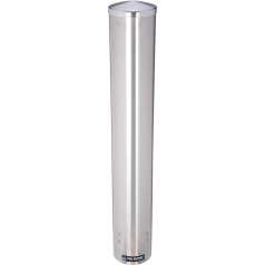 San Jamar C4200PF Getränke-Spender aus Edelstahl, passend für 113 bis 284 ml Becher-Größe, 6 cm bis 9,5 cm Rand, 68,5 cm Schlauchlänge