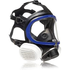 Dräger X-plore 5500 pilns masku komplekts ar P3 R daļiņu filtru, universālu izmēru, respiratoru masku amatniekiem un DIY entuziastiem pret sīkiem putekļiem/daļiņām