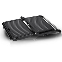 RUYICZB Panini Sandwischmaker, Mit Soft-Touch-Griff Mit Antihaft-Grillplatten Für Grillen Mit Betriebs und Bereitschaftsanzeige, Sandwichtoaster Für sviestmaizes, steiks un Panini grils