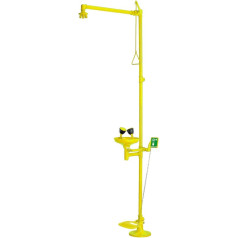 EiS Experts in Safety Standing Model Body / Eye Shower Double Actuation Yellow