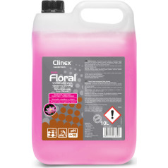 Grīdas tīrīšanas šķidrums bez svītrām, spīdums, smaržas CLINEX Floral - Blush 10L