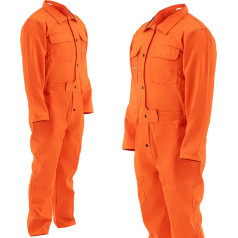 Огнестойкий защитный сварочный костюм размер L - оранжевый