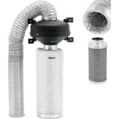 Вентиляционный комплект Вентилятор Угольный фильтр 50 см вентиляционная труба диам. 102мм 10м