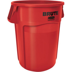 Ведро-контейнер для пищевых и промышленных отходов BRUTE Round 166L - красный