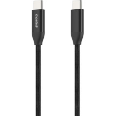 USB-C uzlādes un datu kabelis 1m - melns