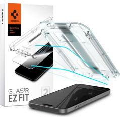 Spigen Glas.tR EZ Fit rūdīts stikls priekš iPhone 15 Plus - KOMPLEKTS 2 gab.