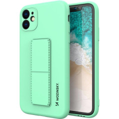 Silikona maciņš ar statīvu priekš Samsung Galaxy A72 4G Kickstand Case mint