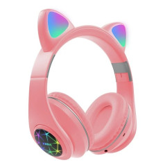 RoGer Cat M2 Bluetooth Headphones with Cat Ears LED