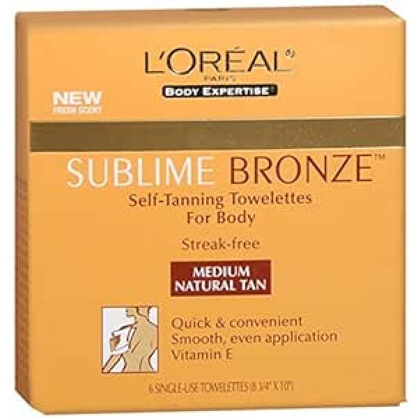 L'oréal Paris L'Oreal Paris Sublime bronzas pašatdeguma ķermeņa dvieļi, 6 Count no L'Oreal Paris