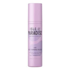 Isle Of Paradise Paradīzes salas viltotās iedeguma putas, tumšas (200 ml) pašiedeguma putas, dabīgas sastāvdaļas un vegāni (iepakojums var atšķirties)