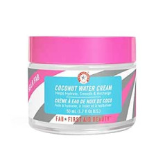 First Aid Beauty Coconut mitrinošs krēms dienas krēms un nakts krēms ar kokosriekstu ūdeni, bez eļļas, nekomedogēna formula, 50 ml, mitrina un izgaismo