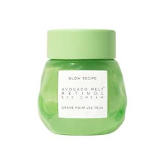 Glow Recipe Avocado Melt Retinol Eye Sleeping Mask — Retinol acu krēms uz nakti ar avokado eļļu + kofeīns — nežēlīgs ādas kopšanas līdzeklis (15 ml / 0,5 fl unces)