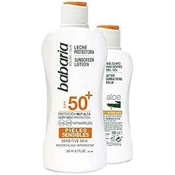 Babaria Leche Protector Solar Sensitive F-50+ + After Sun. 300 ml