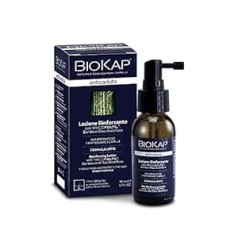 Biokap Strengthening Lotion 50 ml Intensive Formula | Pret matu izkrišanu intensīvai lietošanai 99% dabīgas sastāvdaļas | Stiprina un nostiprina matus | Organiskā bambusa Olax Dissitiflora eļļa - Linsēklu vara biotīns