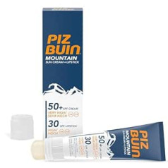 Piz Buin Mountain Крем для загара и ухода за губами с SPF 50+, Защита от солнца, специально для катания на лыжах и пеших прогулок, от ветра и холода, 20 мл 