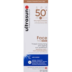 Ultrasun sejas tonēts SPF50+ medus