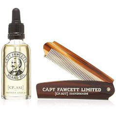 Captain Fawcett Gift Set Oil and Mustache Comb Captain Fawcett 100 g