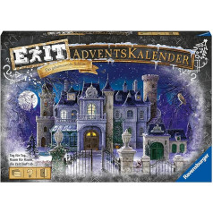 Ravensburger 18941 — EXIT Adventes kalendārs — Noslēpumainā pils — 24 mīklas EXIT entuziastiem no 10 gadiem