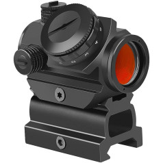 Feyachi RDS-22 2MOA Micro Red Dot Sight Compact Red Dot Scope with 0.83 Inch Riser Mount Absolute Co-Witness with Iron Sight