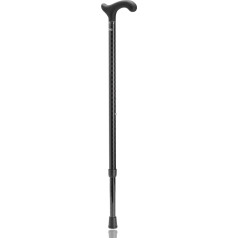 Ossenberg Carbonstock šaha galdiņa raksts - 120 kg - Derby Handle mīksts pieskāriens - Oglekļa spieķi - Staigāšanas palīglīdzeklis - Liela slodze - Īpaši viegls - Robusts un stabils